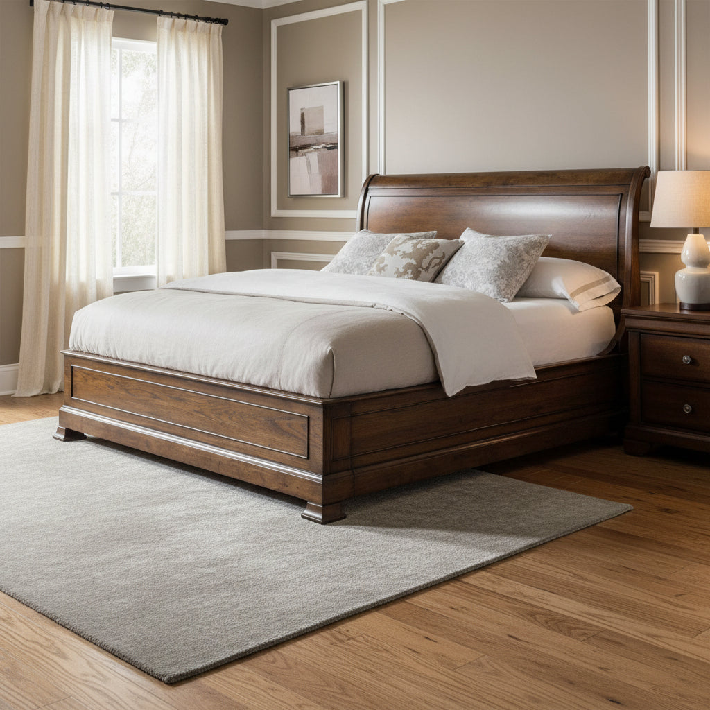 Archivist Queen Sleigh Bed withLow Footboard Beds| Hooker
