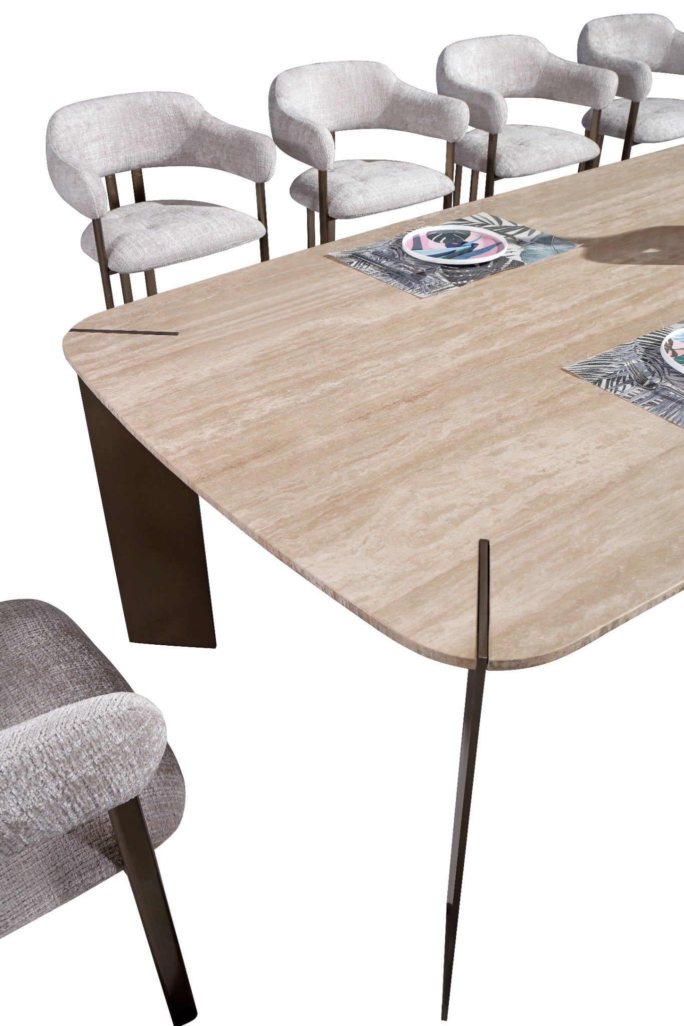 Arcline Beige Dining Table – 300 cm (10 Seater) Dining Tables| AlRugaib Furniture