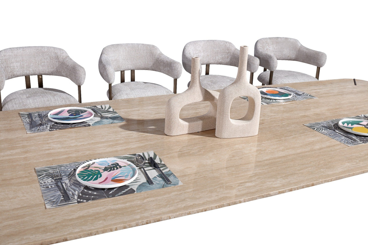 Arcline Beige Dining Table – 300 cm (10 Seater) Dining Tables| AlRugaib Furniture
