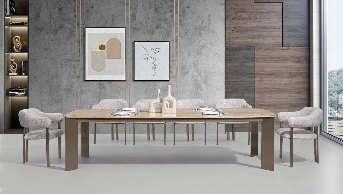 Arcline Beige Dining Table – 300 cm (10 Seater) Dining Tables| AlRugaib Furniture