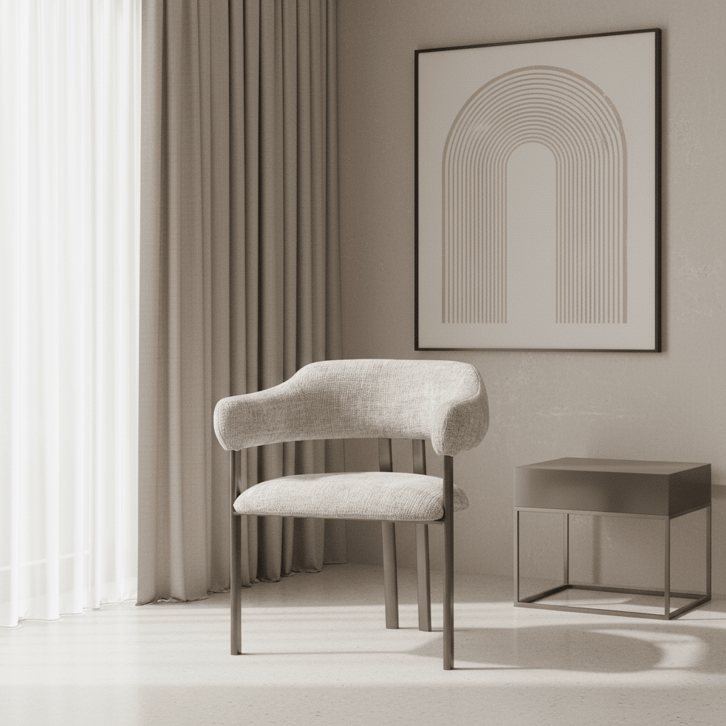 Arcline Grey Chair Chairs| AlRugaib Furniture