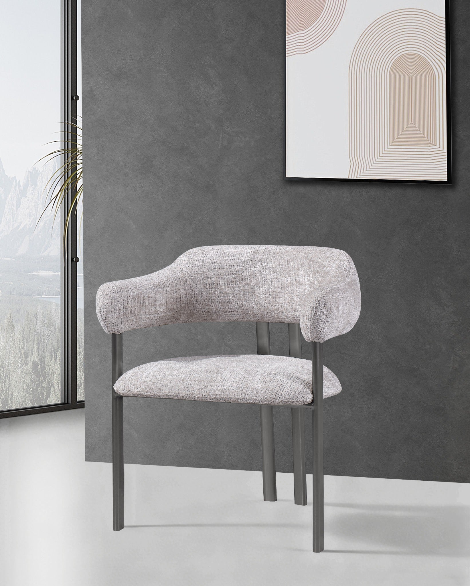 Arcline Grey Chair Chairs| AlRugaib Furniture