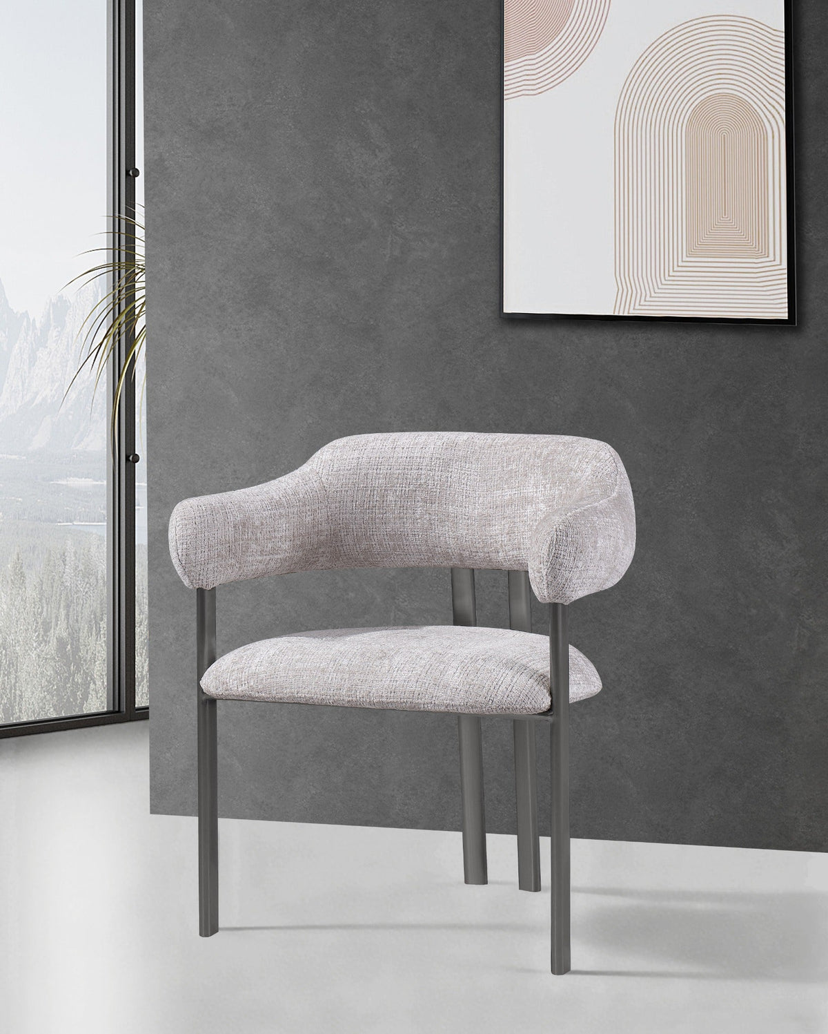 Arcline Grey Chair Chairs| AlRugaib Furniture