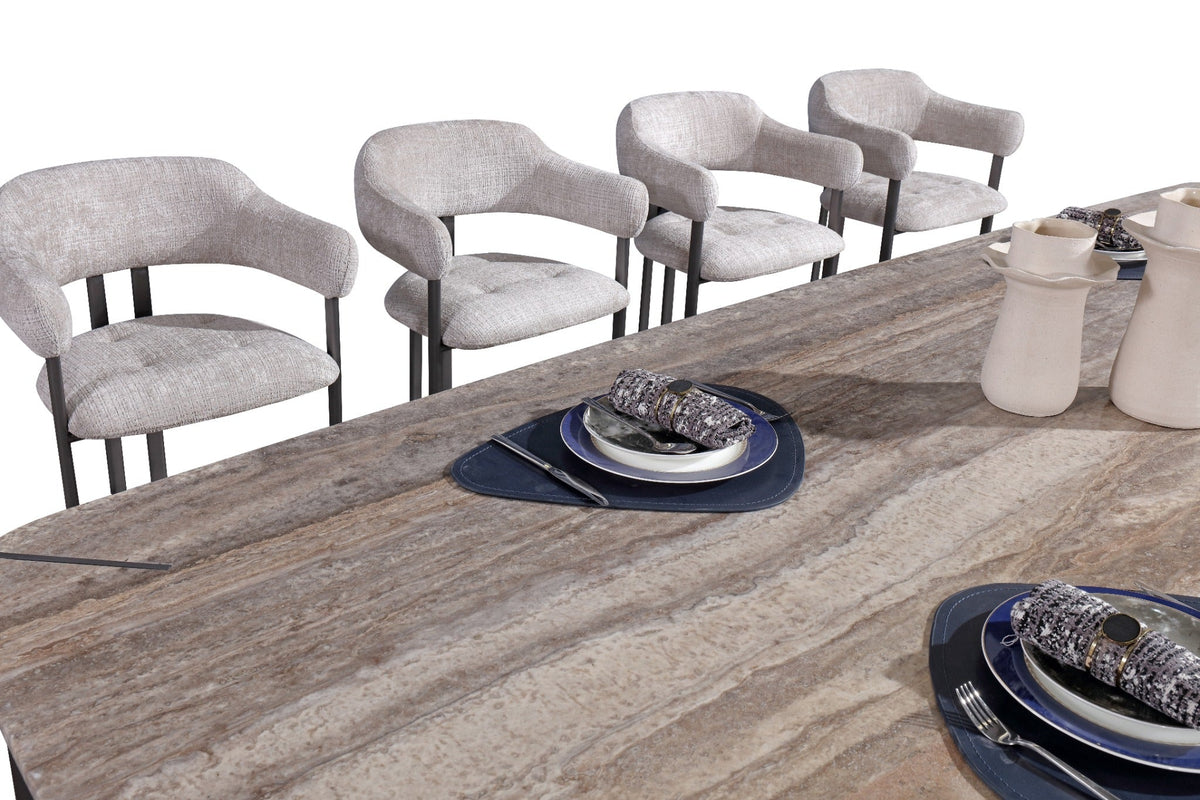 Arcline Grey Dining Table – 300 cm (10 Seater) Dining Tables| AlRugaib Furniture
