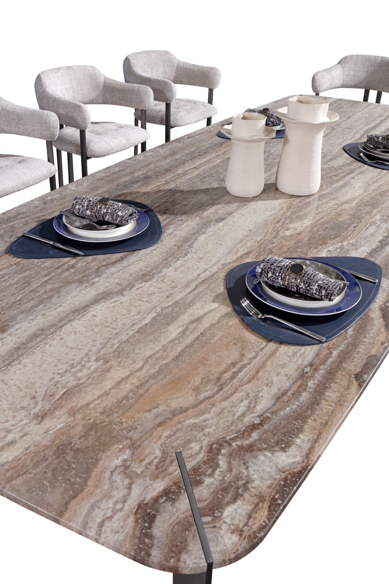 Arcline Grey Dining Table – 300 cm (10 Seater) Dining Tables| AlRugaib Furniture