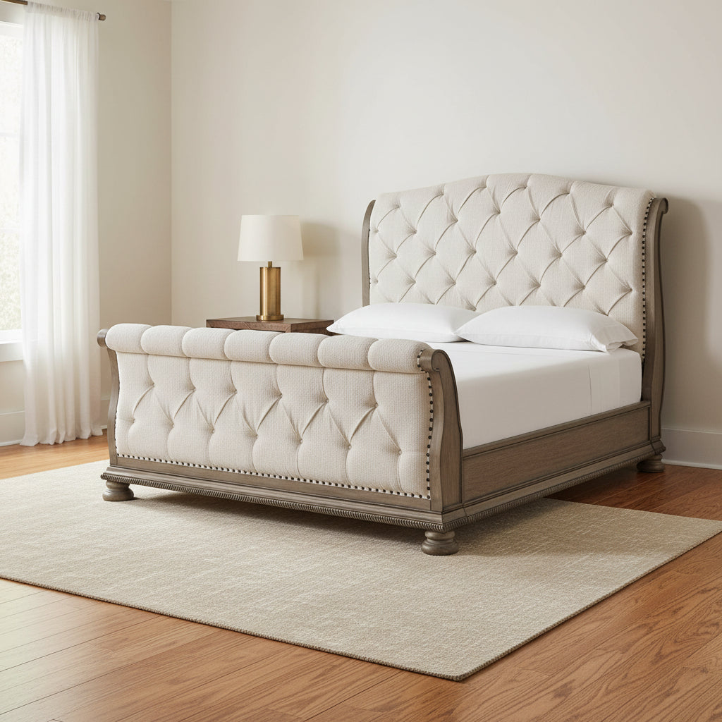 Ardenfield Queen Upholstered Sleigh Bed Beds| Ashley Homestore