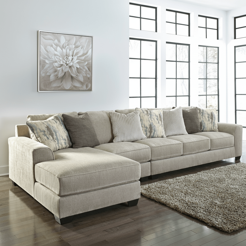 Ardsley 5 - Piece Sectional with Chaise with Free Tulen Recliner - Al Rugaib Furniture