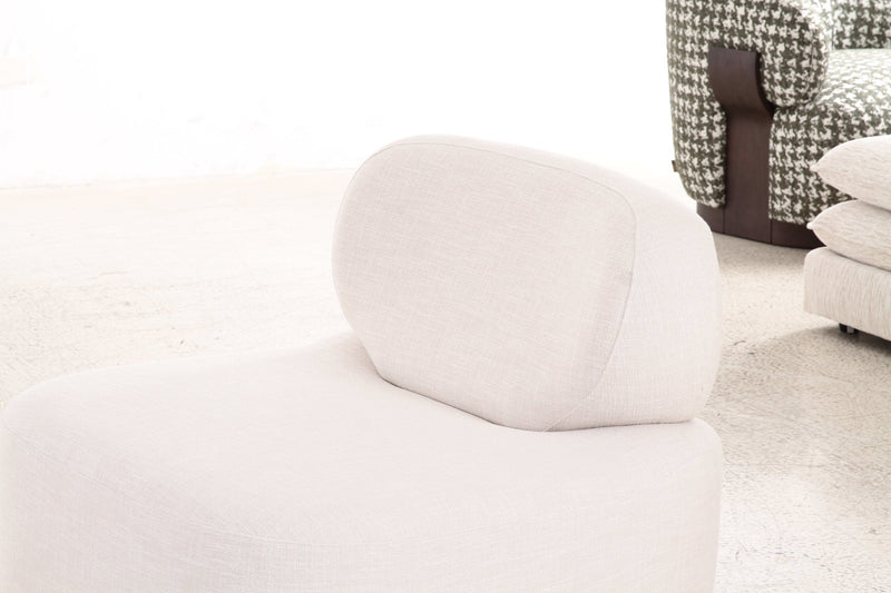 Arena White Accent Chair - Al Rugaib Furniture