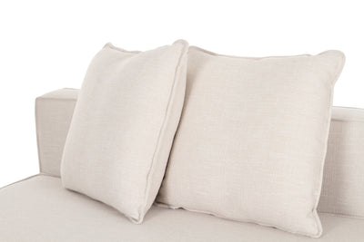 Arena White Armless Chair - Al Rugaib Furniture