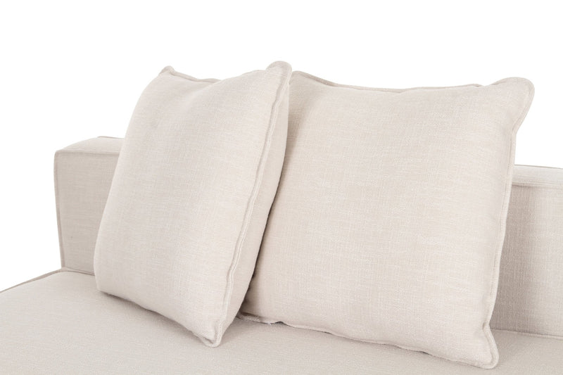 Arena White Armless Chair - Al Rugaib Furniture