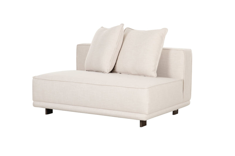 Arena White Armless Chair - Al Rugaib Furniture