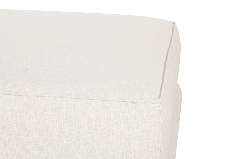 Arena White Ottoman - Al Rugaib Furniture