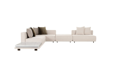 Arena White Sectional - Al Rugaib Furniture