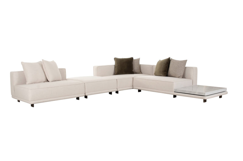 Arena White Sectional - Al Rugaib Furniture