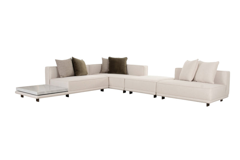 Arena White Sectional - Al Rugaib Furniture