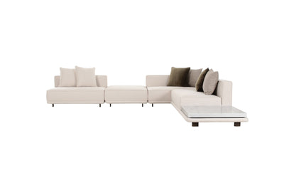 Arena White Sectional - Al Rugaib Furniture