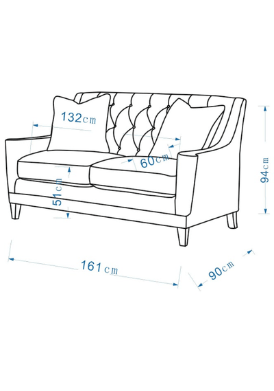 Aria Beige Loveseat - Al Rugaib Furniture