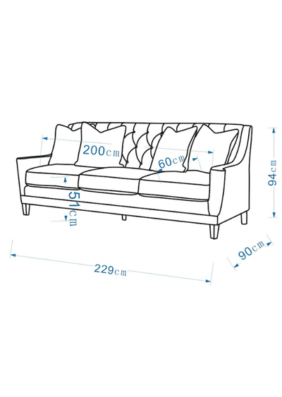 Aria Beige Sofa - Al Rugaib Furniture