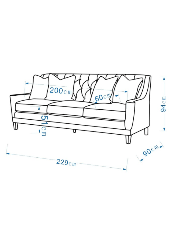Aria Beige Sofa - Al Rugaib Furniture