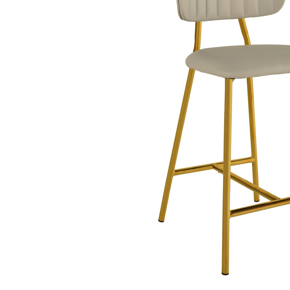Ariana Nude Vegan Leather Counter Stool Stools| TOV