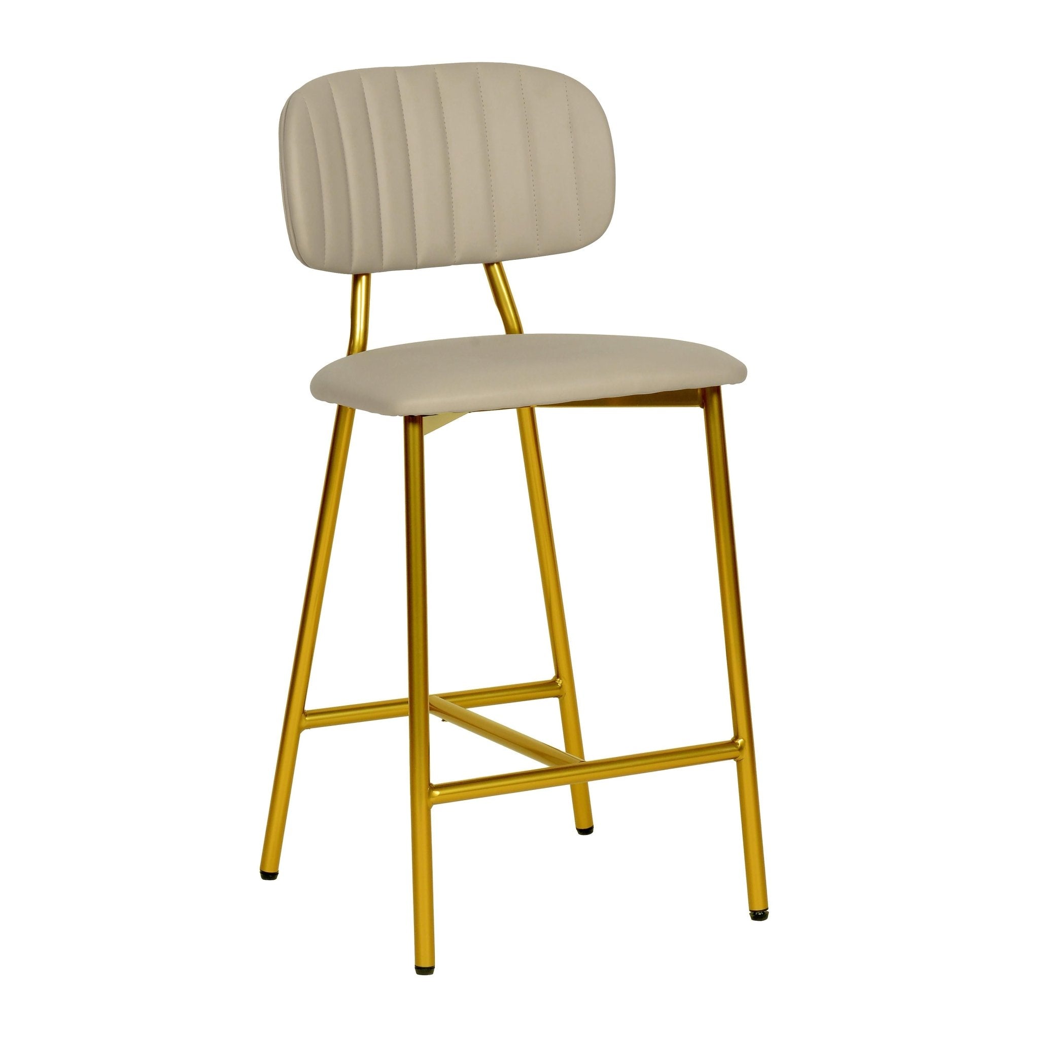 Ariana Nude Vegan Leather Counter Stool Stools| TOV