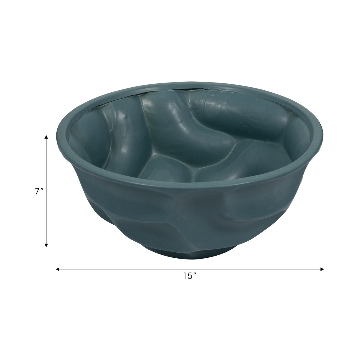 ARLETA TEAL BOWL Table Decors| Sagebrook Home