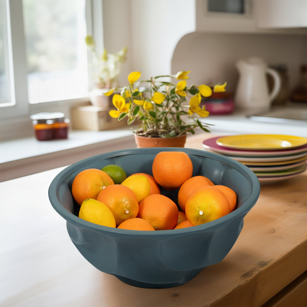 ARLETA TEAL BOWL Table Decors| Sagebrook Home