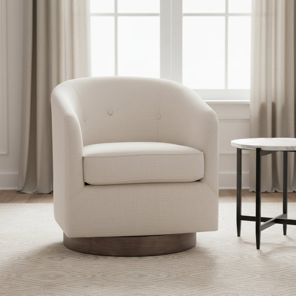 Arlo Easy Clean Swivel Chair Chairs| Fairfield Chair