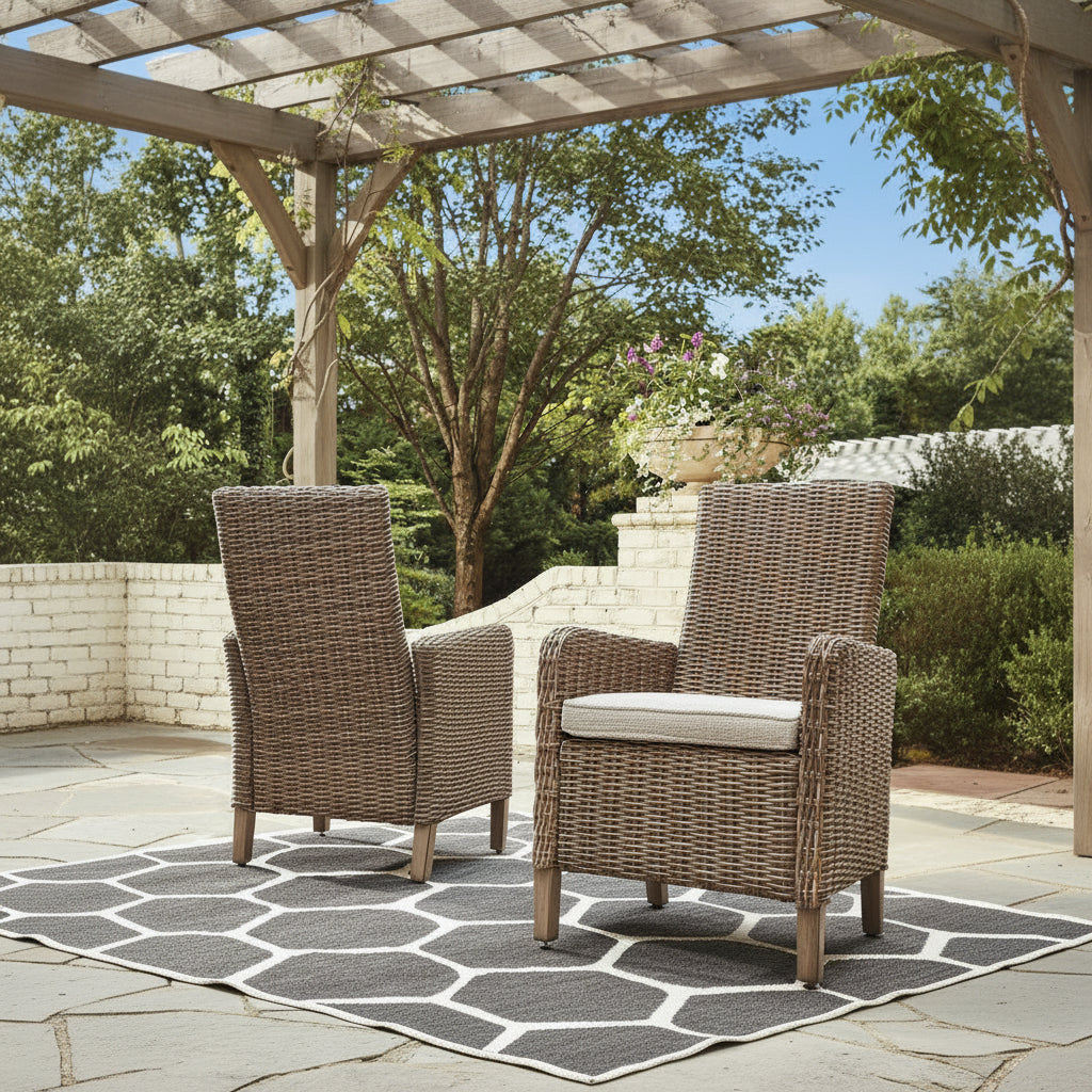 ARM CHAIR WITH CUSHION ( 2/C/N) Outdoor Chairs| Ashley Homestore