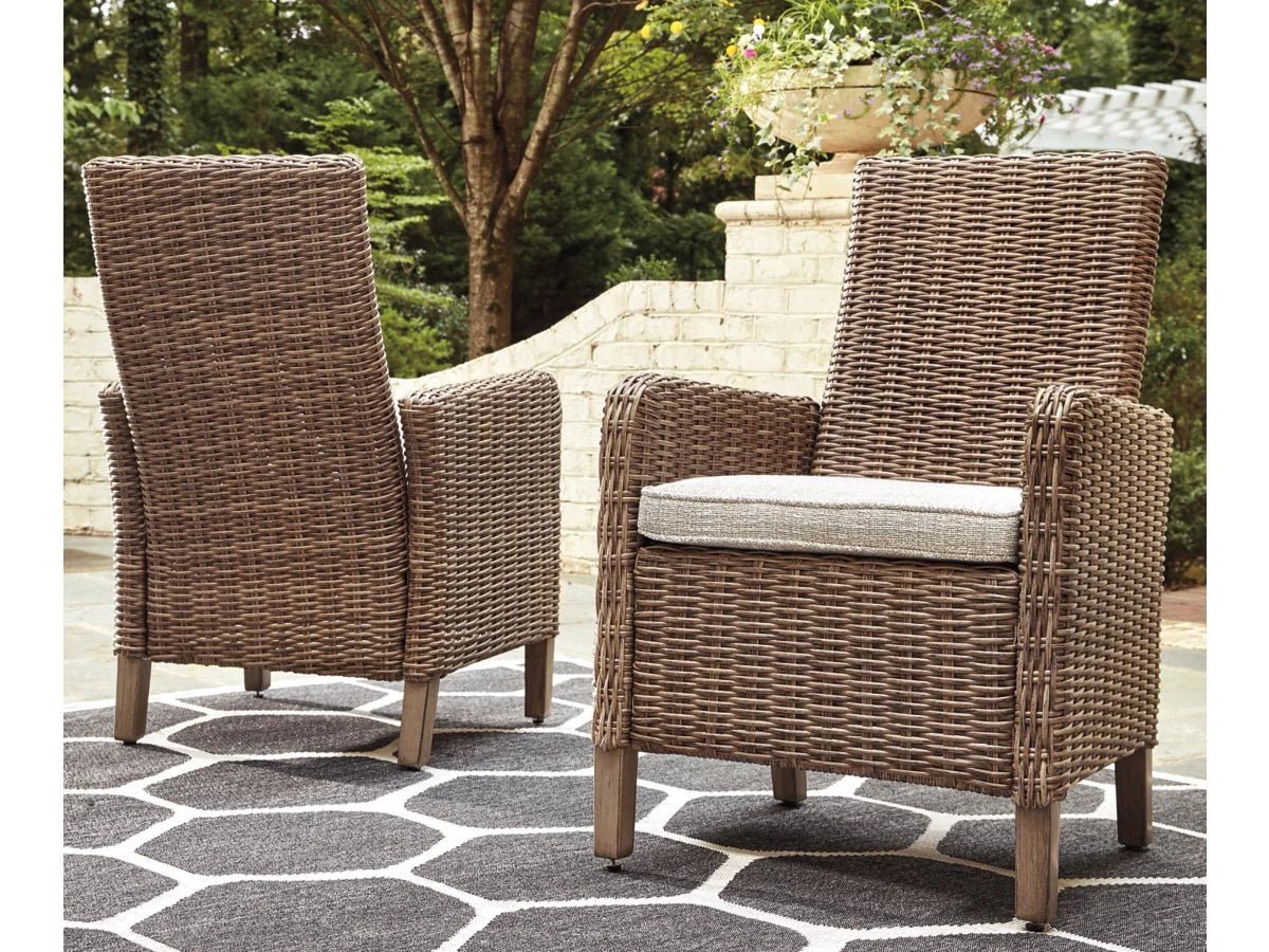 ARM CHAIR WITH CUSHION ( 2/C/N) Outdoor Chairs| Ashley Homestore