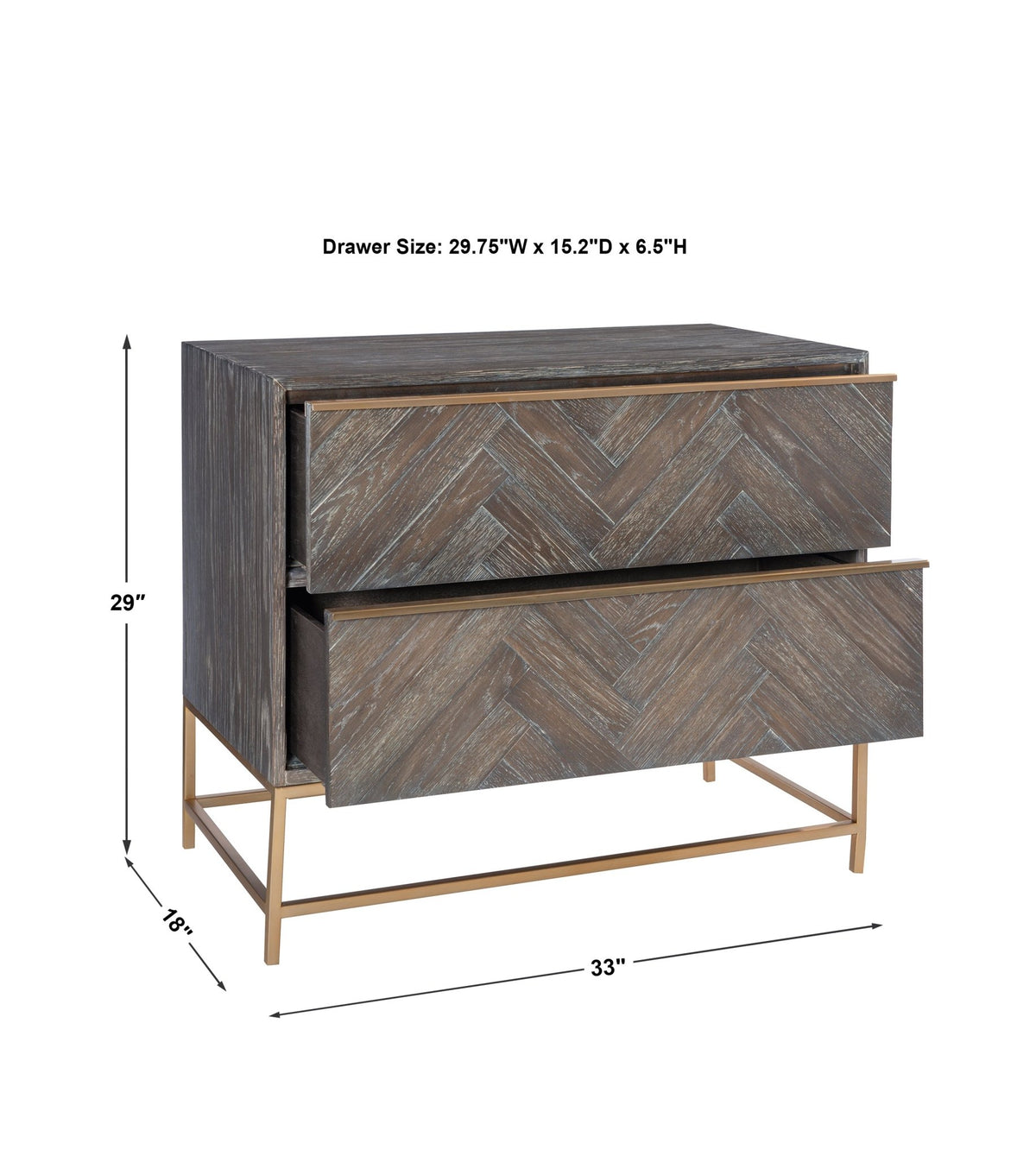 Armistead 2 Drawer Chest Cabinets & Chests| Uttermost