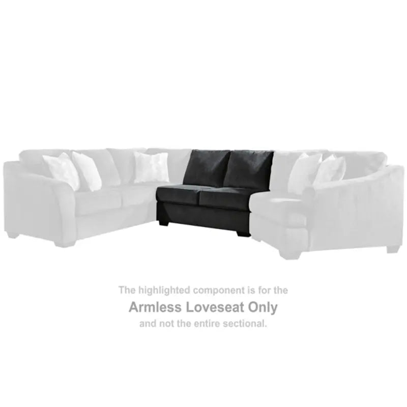 ARMLESS LOVESEAT - Al Rugaib Furniture