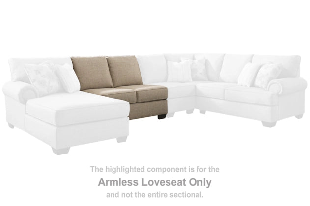 ARMLESS LOVESEAT - Al Rugaib Furniture