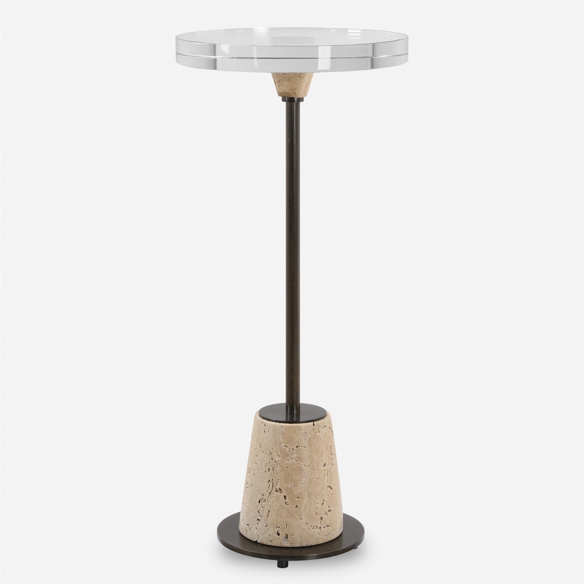 Arthur Crystal Drink Table Accent & End Tables| Uttermost