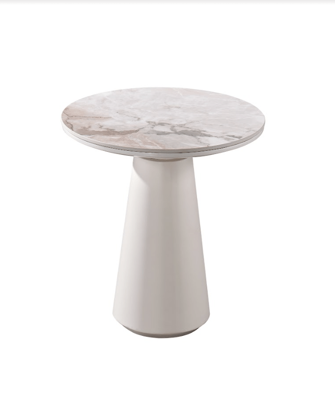 Artifical Mrable Top Side Table - Al Rugaib Furniture
