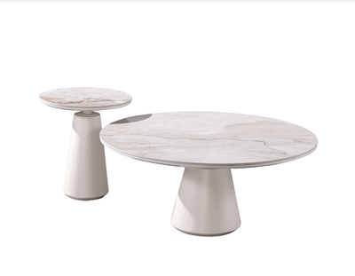 Artifical Mrable Top Side Table - Al Rugaib Furniture