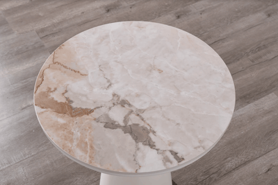 Artifical Mrable Top Side Table - Al Rugaib Furniture