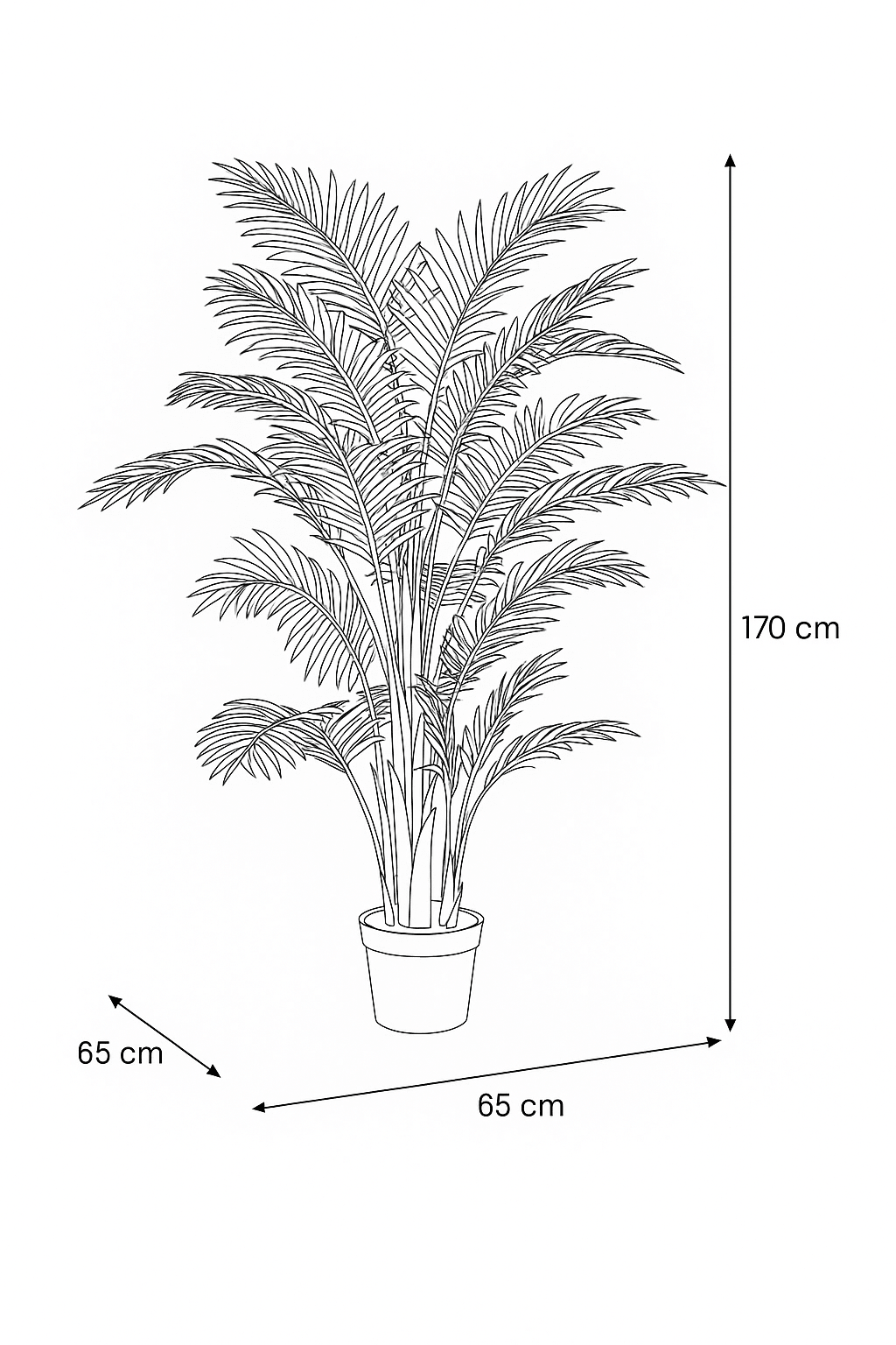 Artificial Hawaii Palm 170CM Indoor Plants| Roots Furniture