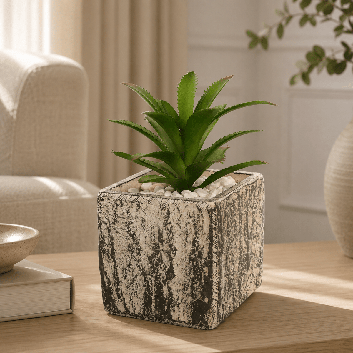 Artificial Succulent Plants in Pots 14CM Plants| Roots Furniture