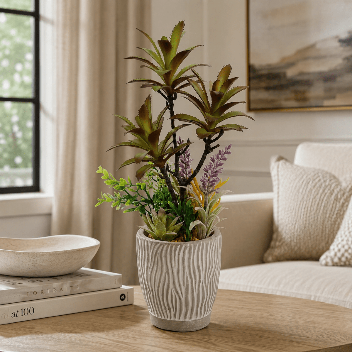Artificial Succulent Plants In Pots 33CM Plants| Roots Furniture
