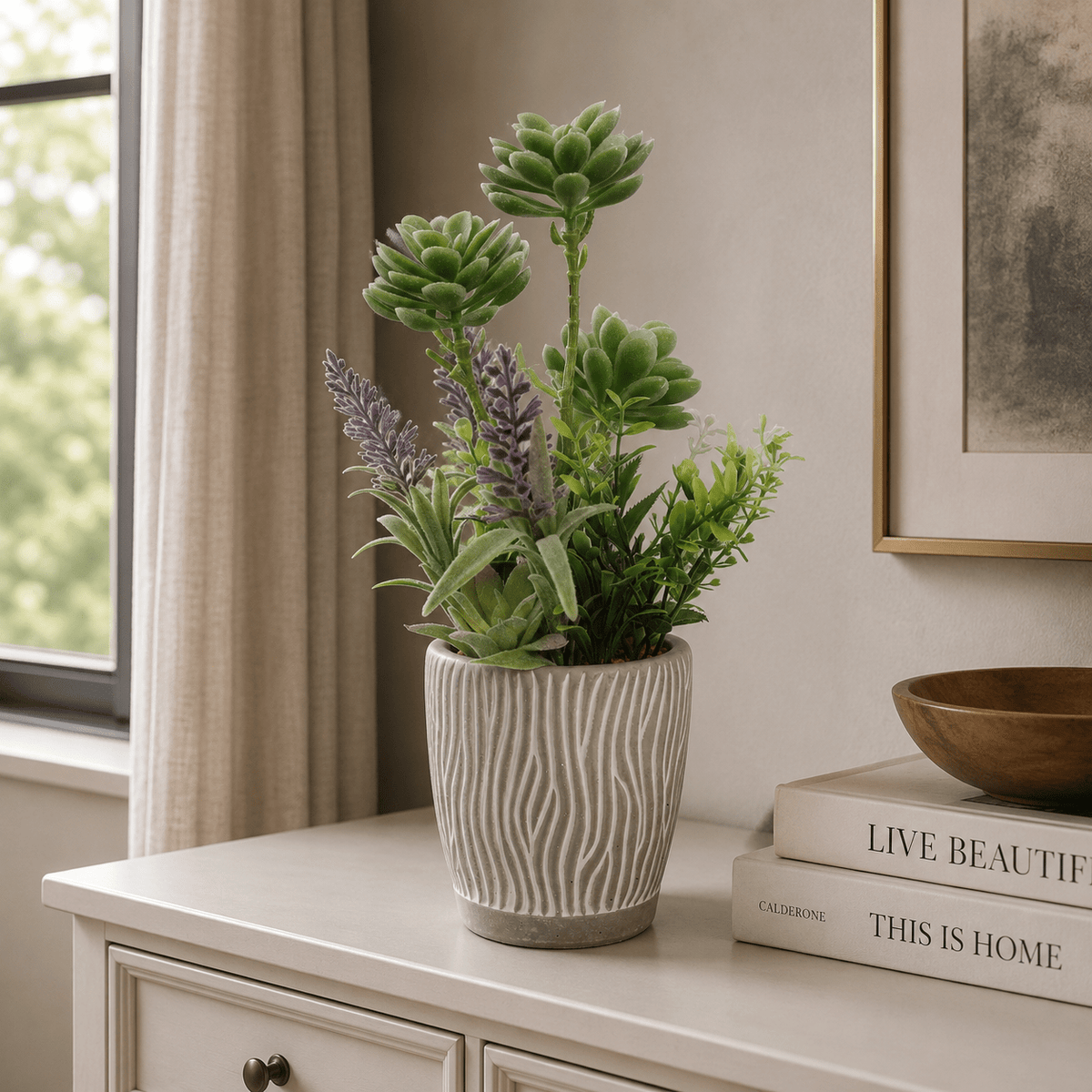 Artificial Succulent Plants In Pots 33CM Plants| Roots Furniture