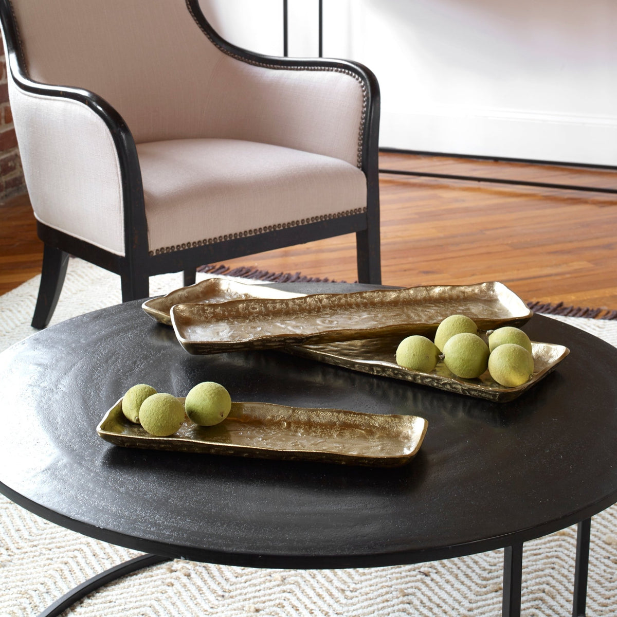 Artisan Trays, Antique Gold, S/3 Tray| Uttermost