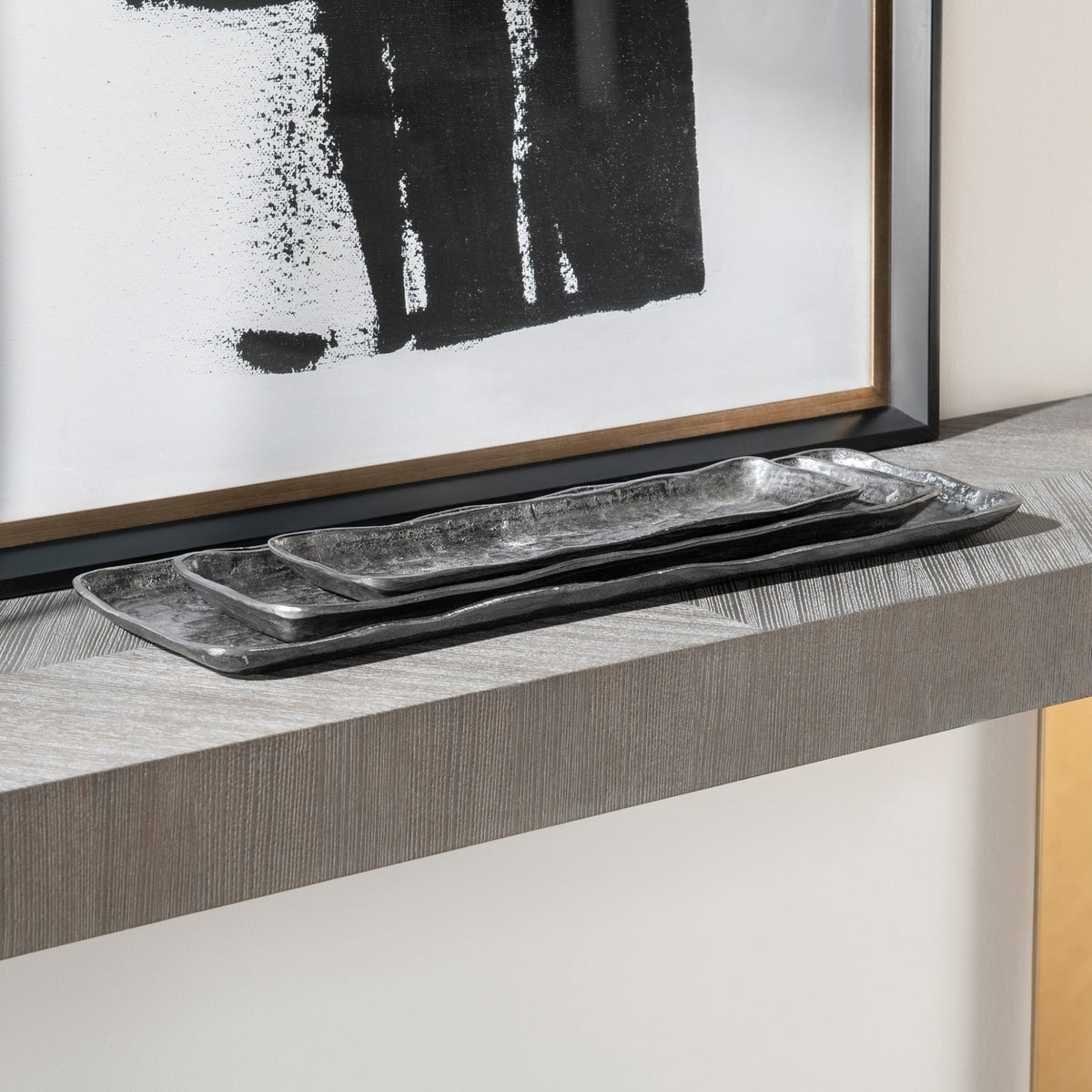 Artisan Trays, Antique Nickel, S/3 Tray| Uttermost