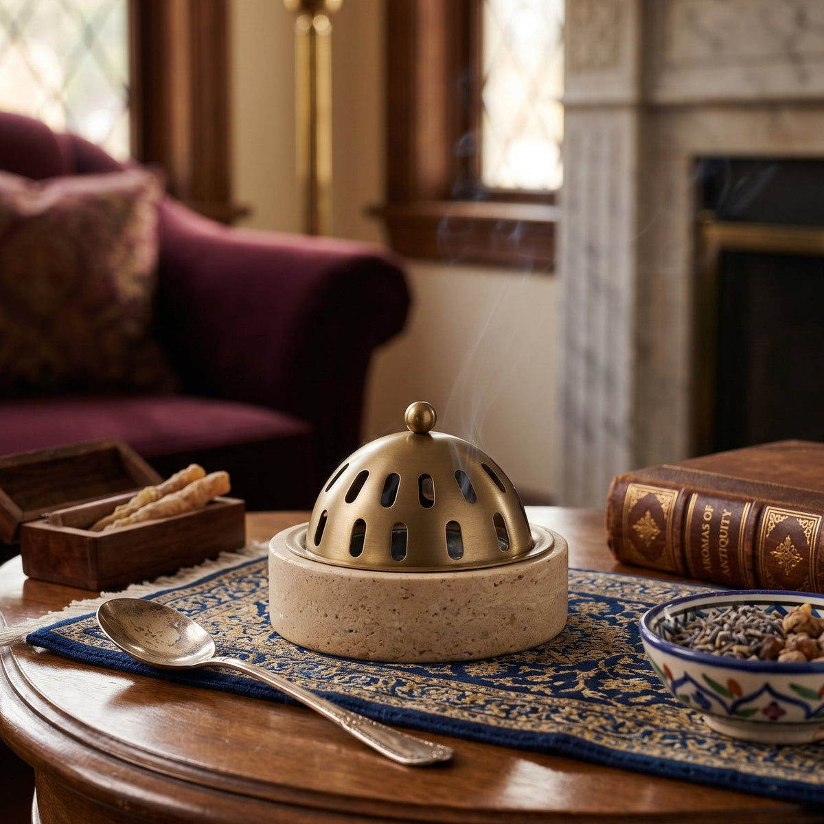 Asas Oud burner Table Decors| Roots Furniture