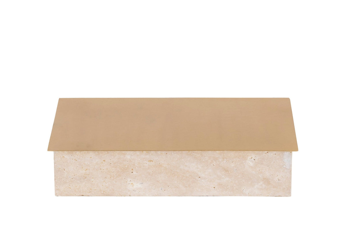 Asas Rect metal dish with marble base Kitchen Accessories| Roots Furniture