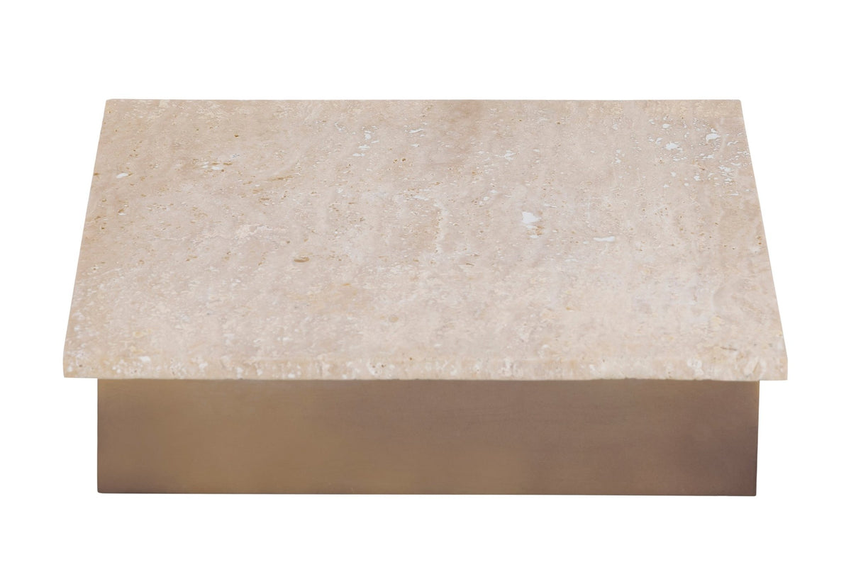Asas SQ marble dish with metal base Kitchen Accessories| Roots Furniture