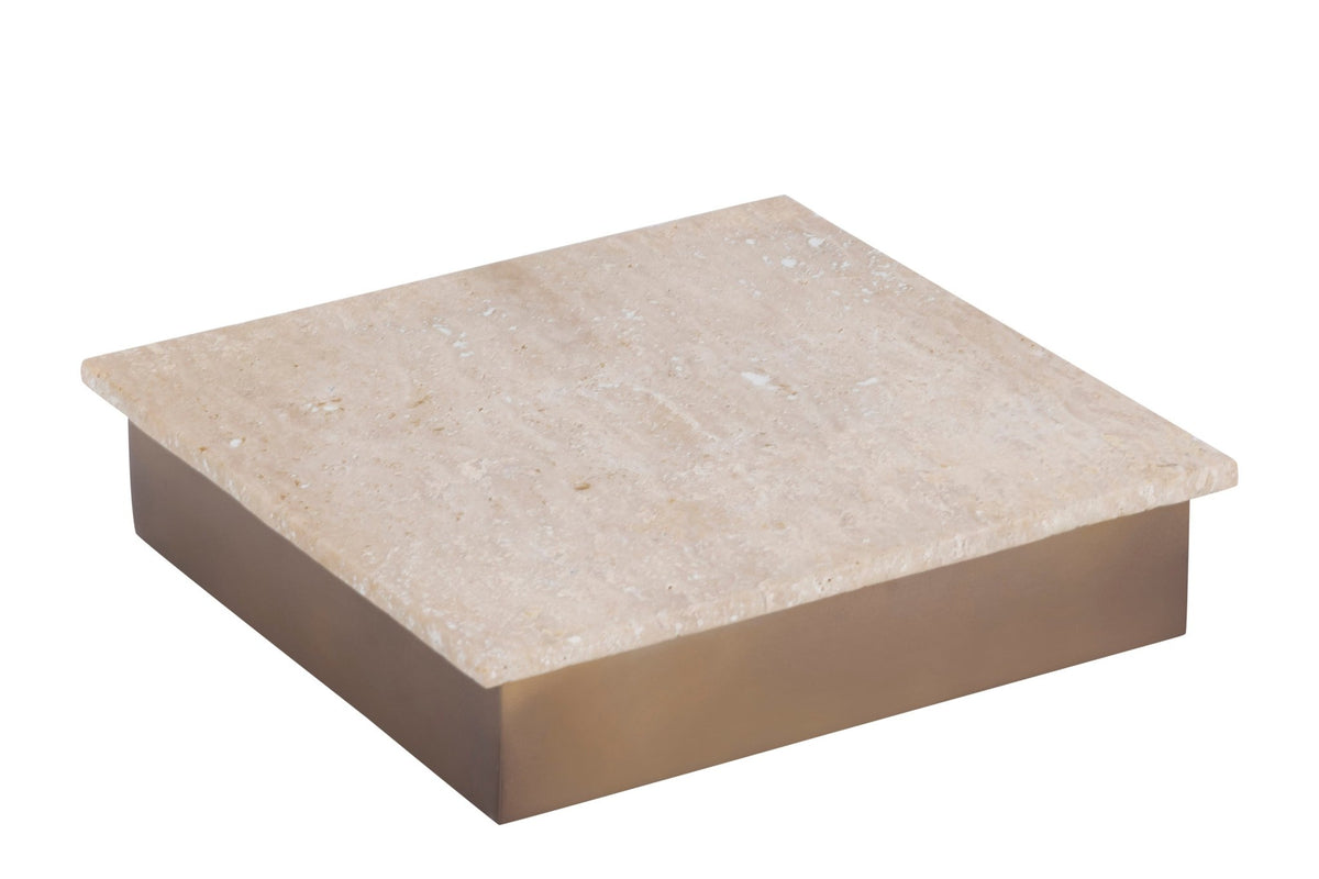 Asas SQ marble dish with metal base Kitchen Accessories| Roots Furniture
