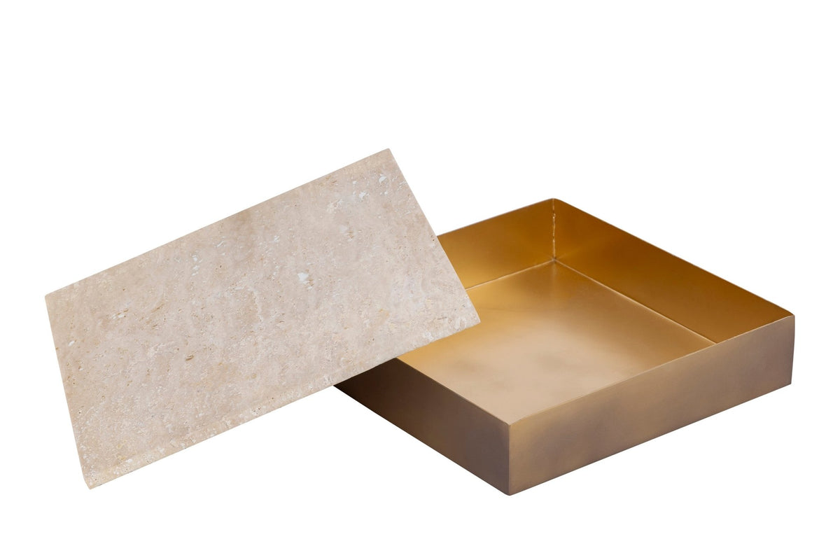 Asas SQ marble dish with metal base Kitchen Accessories| Roots Furniture