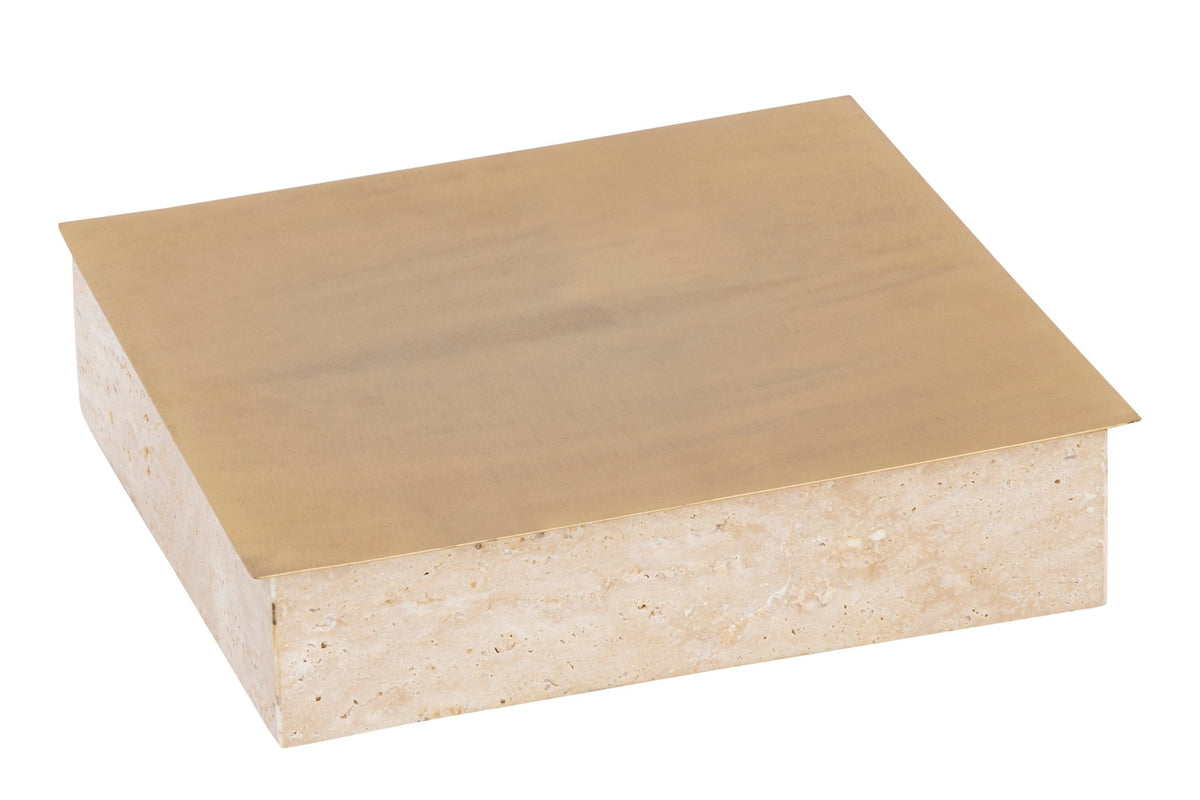 Asas SQ Metal dish with marble base Kitchen Accessories| Roots Furniture