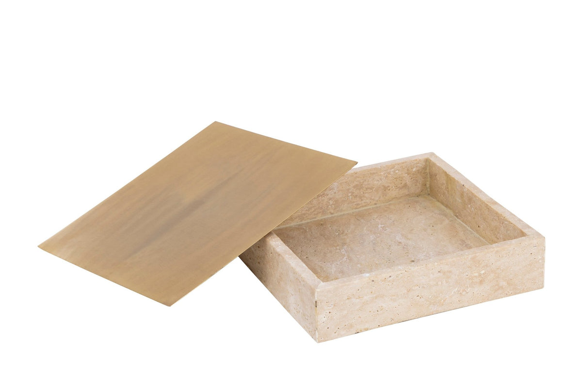 Asas SQ Metal dish with marble base Kitchen Accessories| Roots Furniture